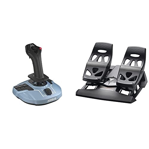 Thrustmaster XXg}X^[ TCA Sidestick Airbus Edition +TFRP T.Flight Rudder Pedals WCXeBbNp_[y_Zbg19Ԃ܂Ɣr 29It28,630~I