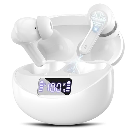 Fhumsh ���C�����X�C���z���AENC�m�C�Y�L�����Z�����O���ڃw�b�h�Z�b�g�ABluetooth 5.3 �w�b�h�t�H�� �n�C�t�@�C�X�e���I 50���ԍĐ� LED�f�W�^���\�� IPX7�h�� �����j���O/���[�N�A�E�g�p�C���z���i�z���C�g �j��20���Ԃ܂��Ɣ�r���� 97���I�t��1,599�~�I