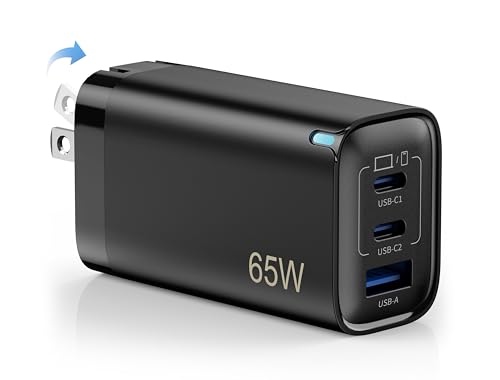 PD �[�d�� 65W �}���[�d�� �[�d�A�_�v�^�[ 3�|�[�g�����[�d AC�A�_�v�^�[ �܂肽���ݎ��v���O ���x����/�Ή� GaNII�̗p ����PD3.0/QC3.0/PPS/SCP�K�i MacBook/�^�u���b�gPC�p/�m�[�gpc/iPad/iPhone/Android ���̑��@��Ή� �^�C�vC�[�d�� �o�� ���s�ɍœK��3���Ԃ܂��Ɣ�r���� 40���I�t��1,799�~�I