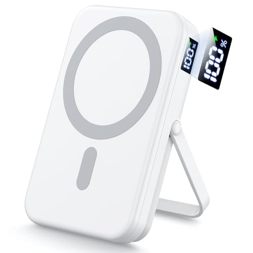 ���o�C���o�b�e���[ MagSafe�Ή� 16000��Ah PD22.5W�}���[�d 3�䓯���[�d�\ ��e�� �}�O�l�b�g�� �}�O�Z�[�t �X�}�z�[�d�� LCD�d�ʎc�ʕ\�� �o�̓|�[�g/�o���̓|�[�g ���C�����X�[�d�� �X�^���h�t�� �y�� PSE�F�؍ς� iPhone 17/16/15/14/13�V���[�Y �@���������݉� ���s/�o��/�A�E�g�h�A/�L�����v/��d�΍�/�h�Ђ�1���Ԃ܂��Ɣ�r���� 94���I�t��2,999�~�I