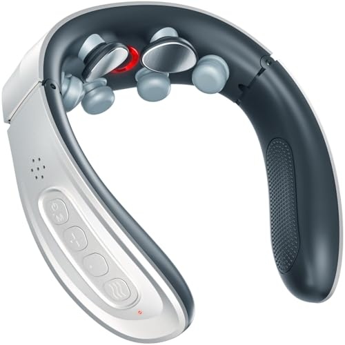ネックケア 首 リラクゼーション器 首元リフレッシュ 静音 軽量 ネックリラックス USB充電式 コードレス 6種類のモード 15段階の強度調整 簡単操作 二重リフレッシュ効果 タイマー機能 提示音あり 父の日 母の日 記念日 敬老の日 男女兼用 が41%オフの2,980円!